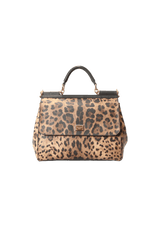 LARGE DAUPHINE LEOPARD MISS SICILY BAG