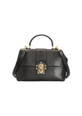 MEDIUM LUCIA EMBOSSED LIZARD TOP HANDLE