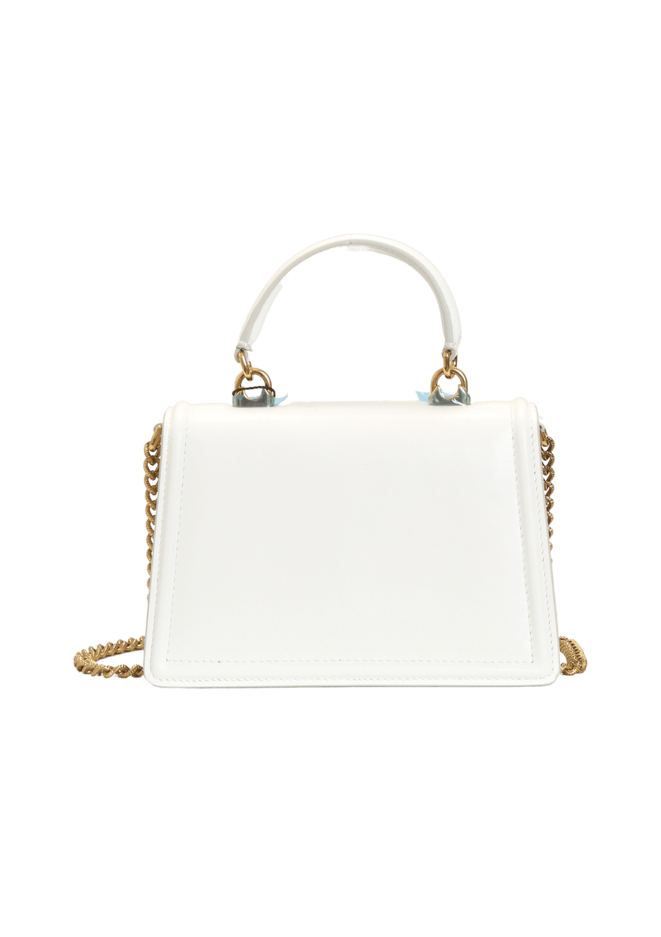 DOLCE＆GABBANA SMALL DEVOTION BAG BOLSA DOLCE & GABBANA SMALL DEVOTION TOP HANDLE BAG PRATA ORIGINAL