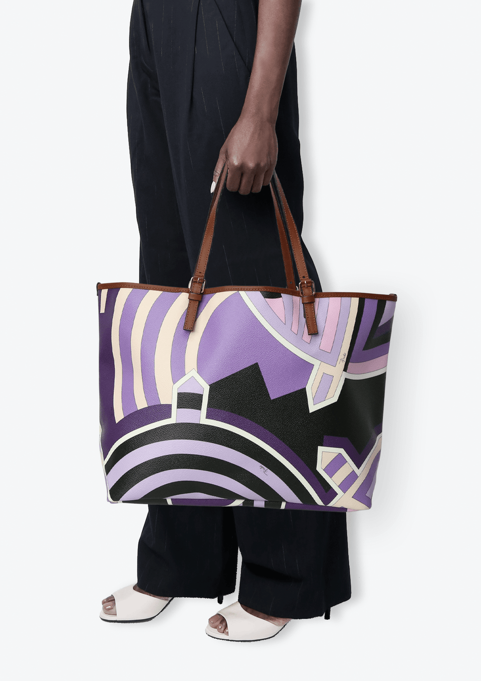 PRINTED TOTE WITH POUCH