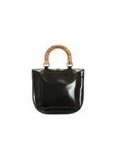 PATENT LEATHER HANDLE BAG