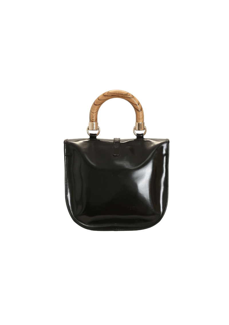 PATENT LEATHER HANDLE BAG