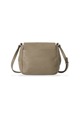 GRAINED LEATHER FLAP BAG