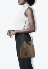 LEATHER BUCKET BAG