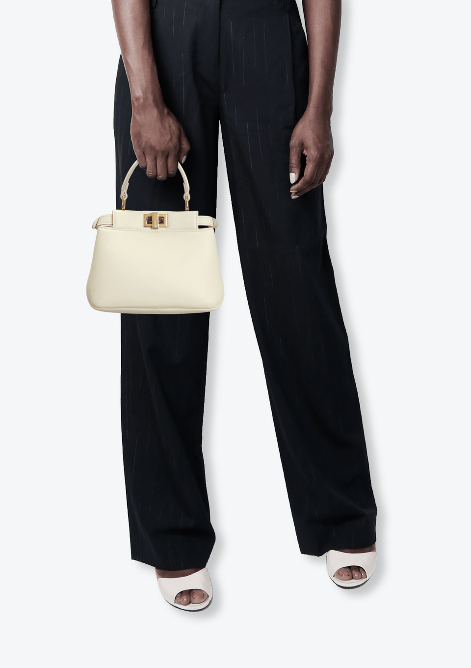 BOLSA FENDI MICRO PEEKABOO ICONIC BAG BRANCO ORIGINAL – Gringa