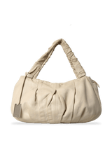 GRAINED LEATHER HOBO