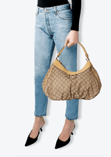 GG CANVAS D RING HOBO