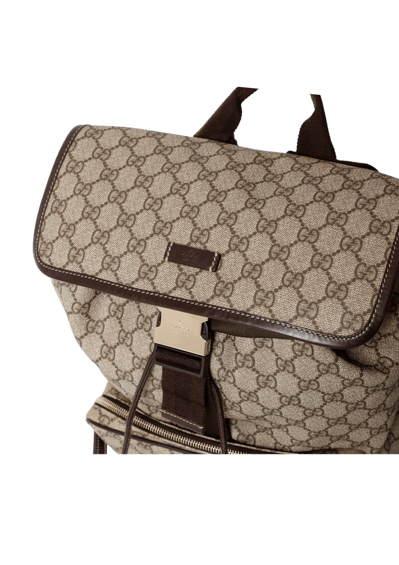 GG COATED CANVAS BACKPACK