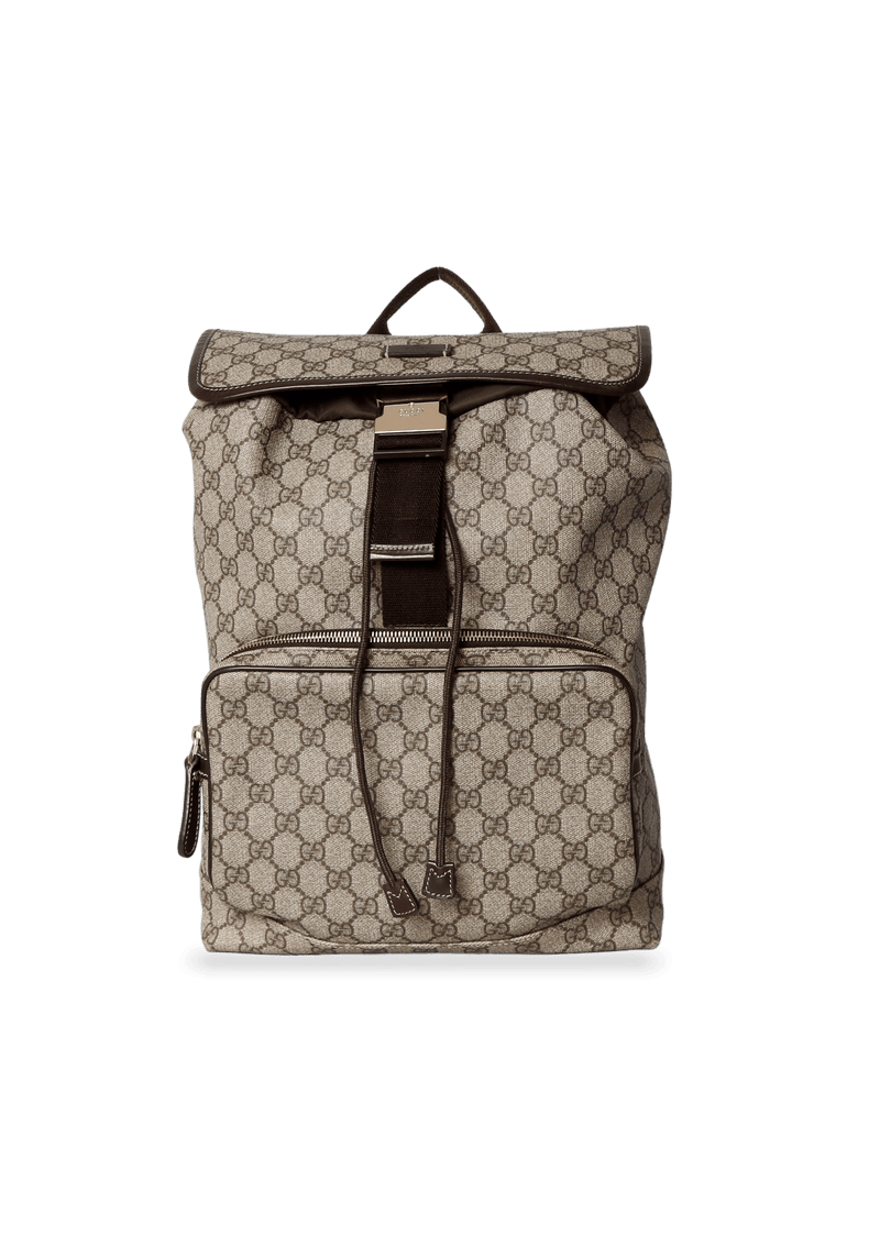 GG COATED CANVAS BACKPACK