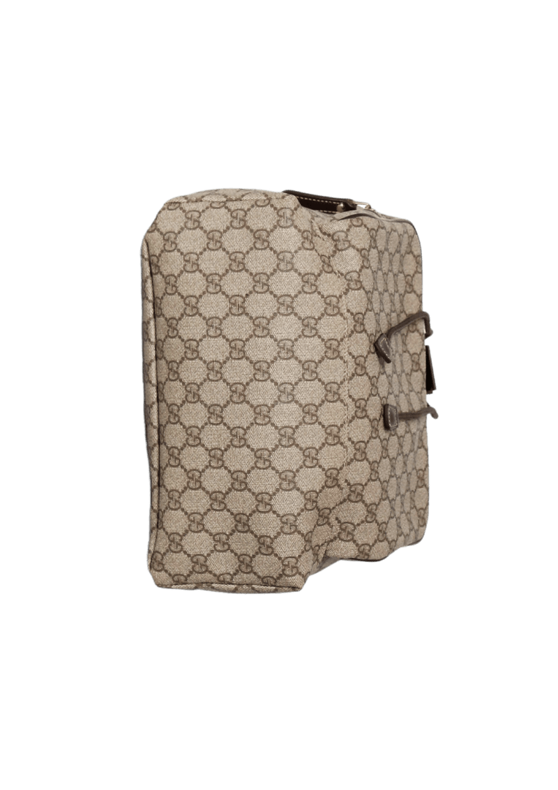 GG COATED CANVAS BACKPACK