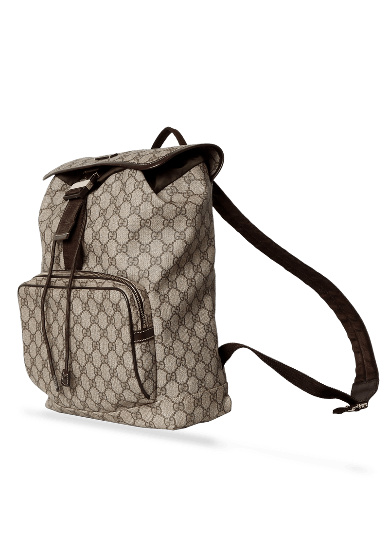 GG COATED CANVAS BACKPACK