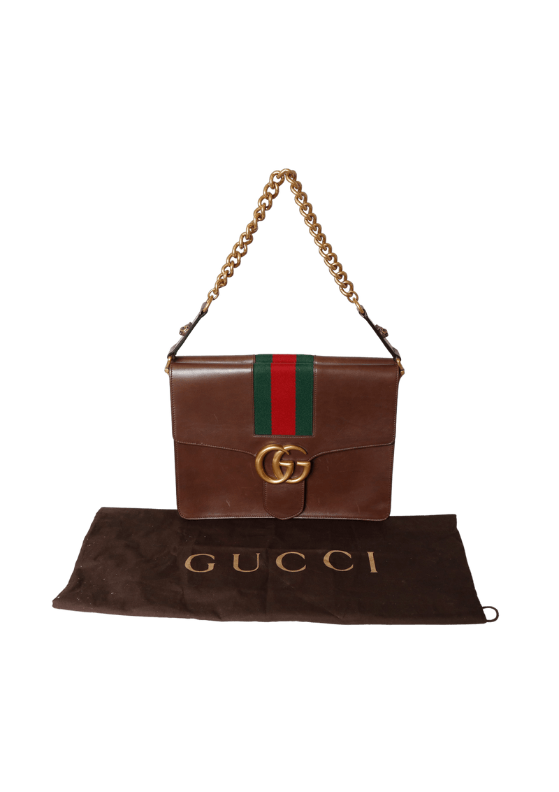 GG MARMONT WEB CALFSKIN BAG