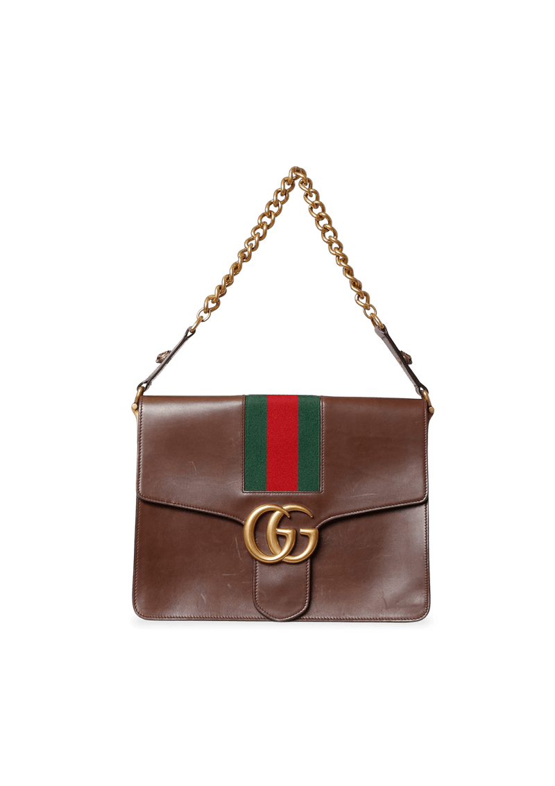 GG MARMONT WEB CALFSKIN BAG