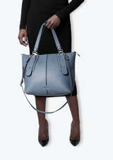 GRAINED LEATHER TOTE