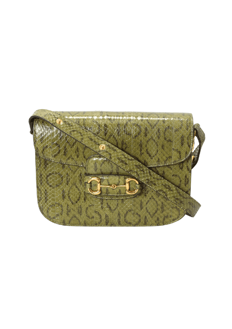 1955 HORSEBIT SNAKESKIN BAG