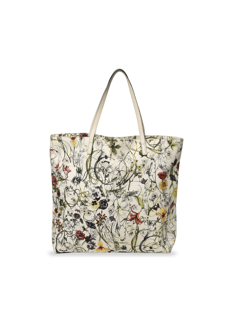 BOTANICAL FLORAL PRINT TOTE