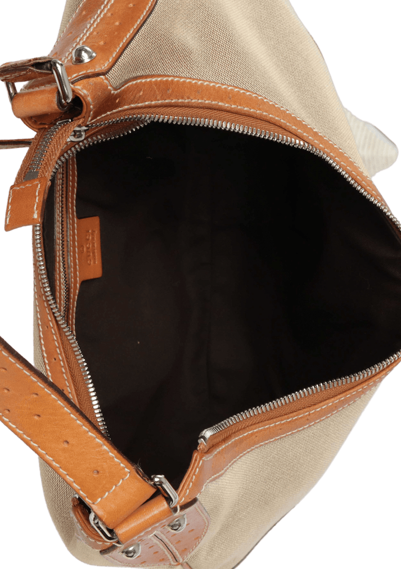 CANVAS WEB GG REINS HOBO BAG