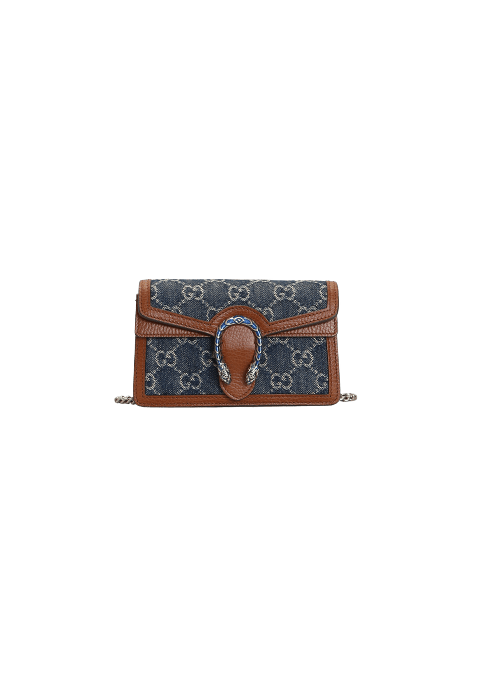 極美品　37　GUCCI　グッチ　デュオニソス　ベロア　チェーン　ミニ　パープル BOLSA GUCCI DENIM DIONYSUS SUPER MINI AZUL ORIGINAL – Gringa