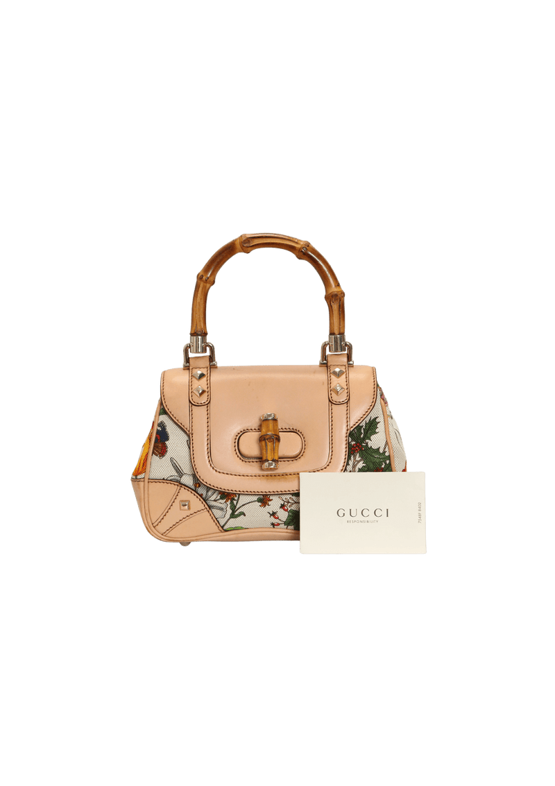 Gucci flora bamboo discount bag