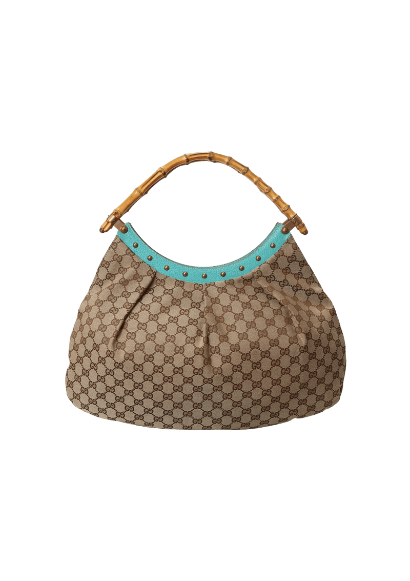 GG CANVAS BAMBOO BAG