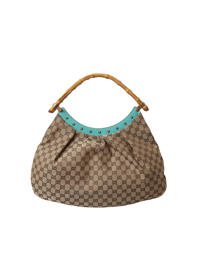 GG CANVAS BAMBOO BAG