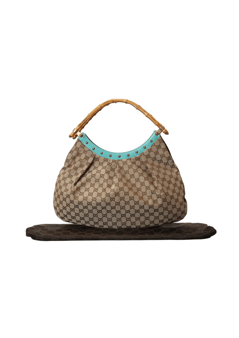 GG CANVAS BAMBOO BAG