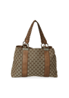 GG CANVAS BAMBOO BAR TOTE