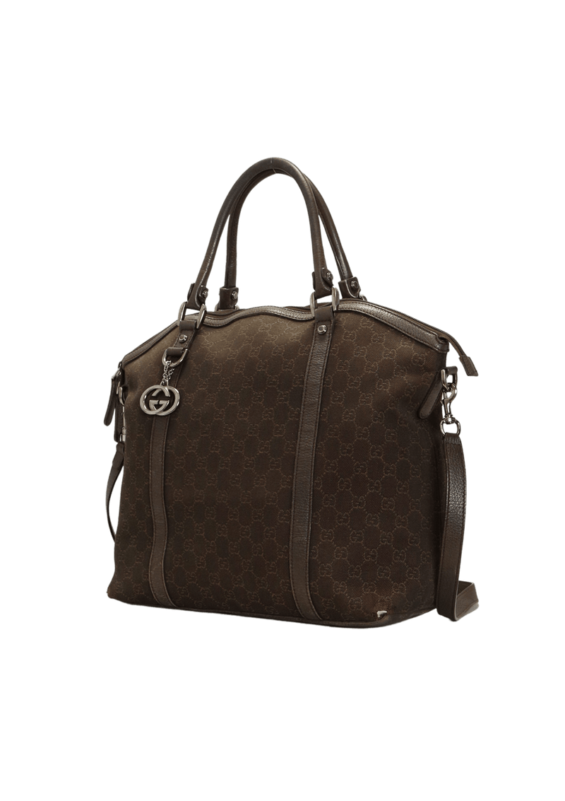 GG CANVAS CONVERTIBLE DOME BAG