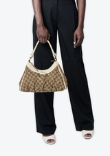 GG CANVAS D RING HOBO