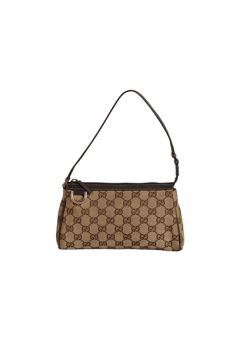 GG CANVAS D-RING POCHETTE