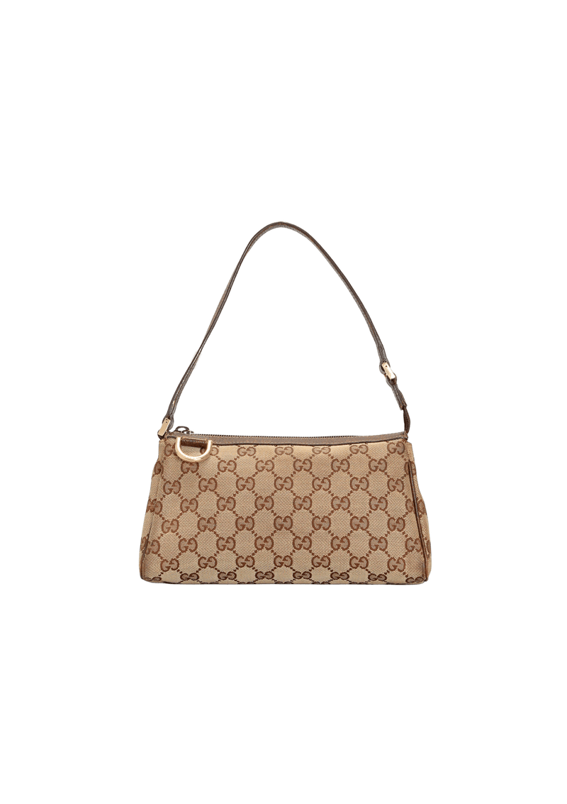 GG CANVAS D-RING POCHETTE