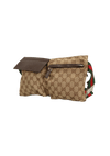 GG CANVAS DOUBLE BELT BAG