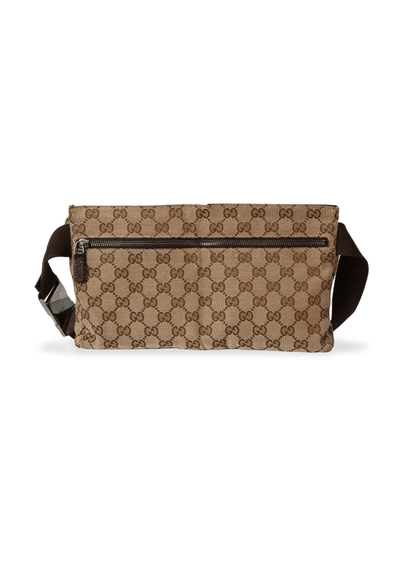 GG CANVAS DOUBLE BELT BAG