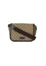 GG CANVAS FLAP MESSENGER BAG