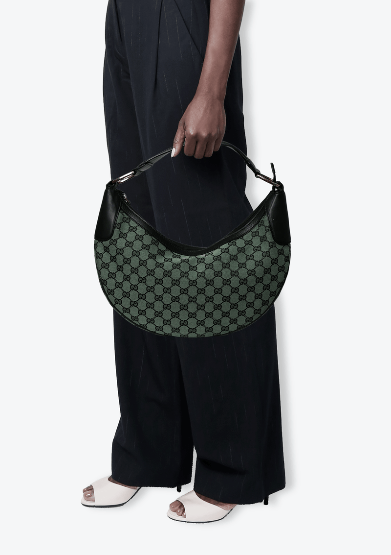 GG CANVAS HALF MOON HOBO