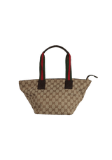 GG CANVAS SMALL WEB HANDLE BAG