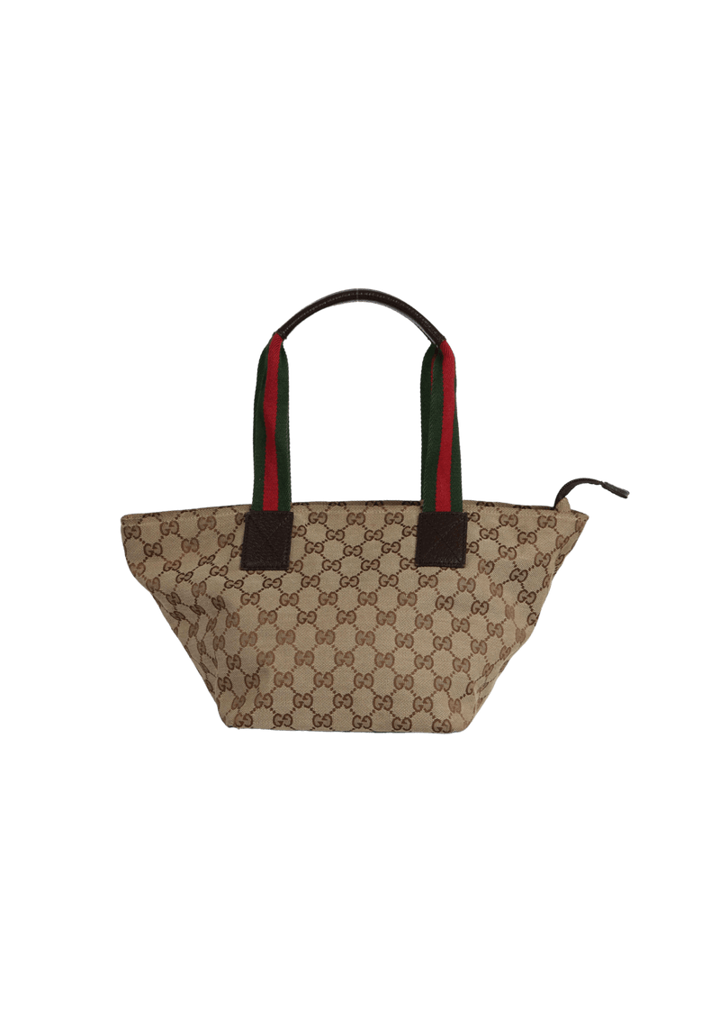 GG CANVAS SMALL WEB HANDLE BAG