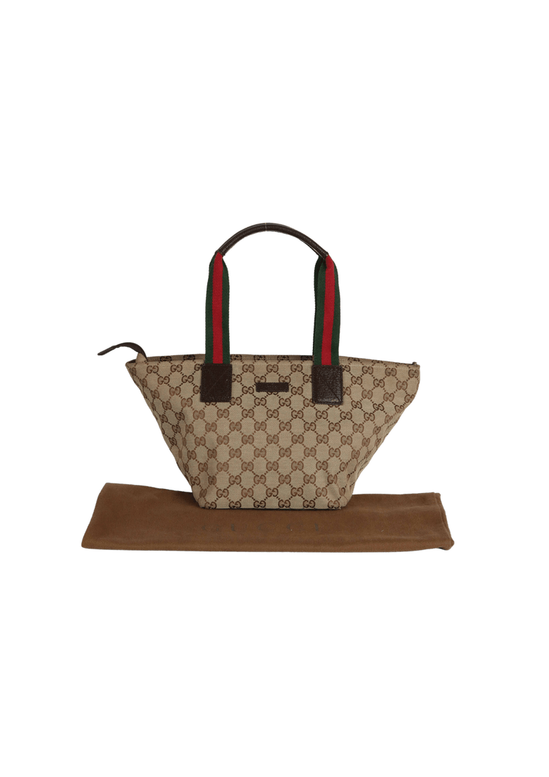 GG CANVAS SMALL WEB HANDLE BAG