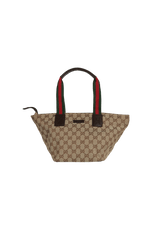 GG CANVAS SMALL WEB HANDLE BAG