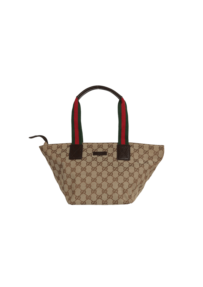 GG CANVAS SMALL WEB HANDLE BAG