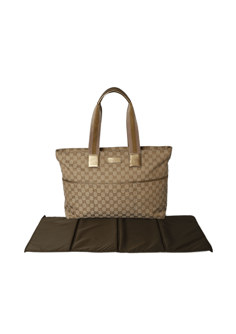 GG CANVAS WEB DIAPER BAG