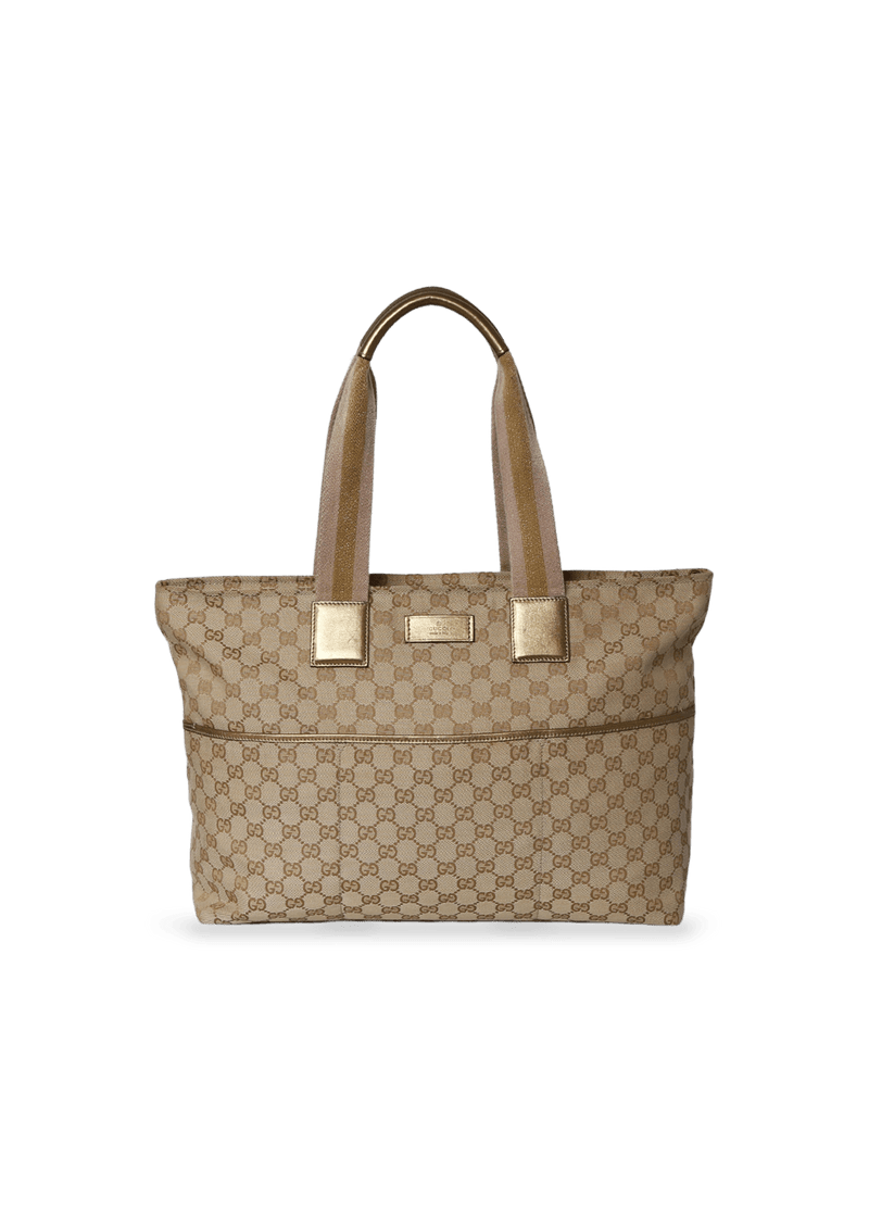 GG CANVAS WEB DIAPER BAG