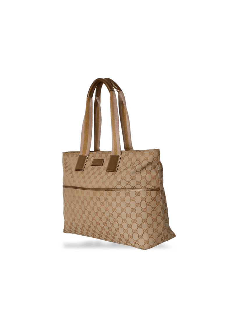 GG CANVAS WEB DIAPER BAG