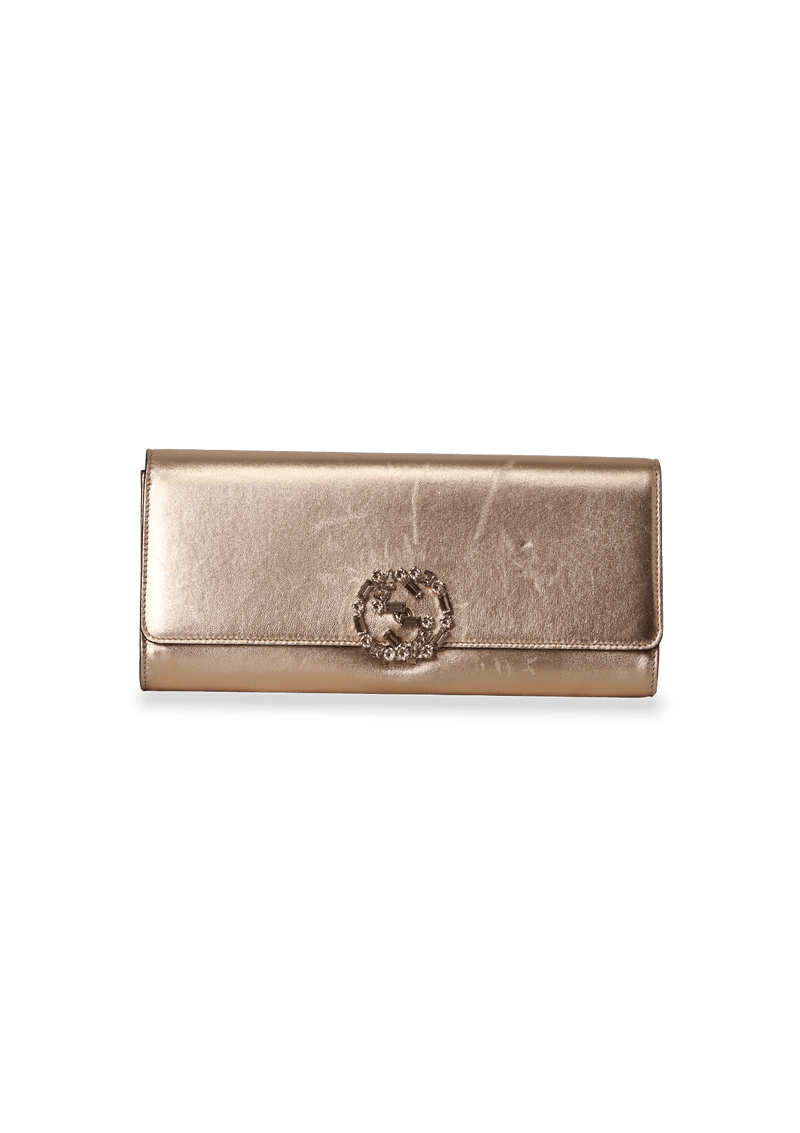 GG SATIN CLUTCH BAG