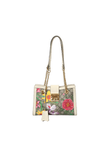GG SUPREME SMALL PADLOCK FLORA BAG