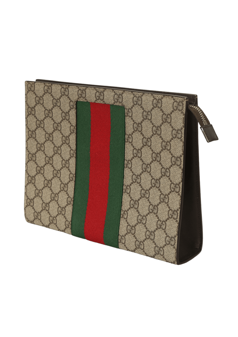Gucci gg supreme web pouch online