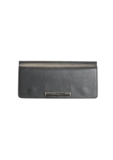 LADY BAMBOO LEATHER CLUTCH