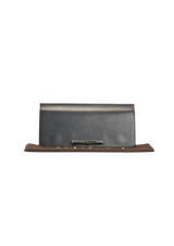 LADY BAMBOO LEATHER CLUTCH