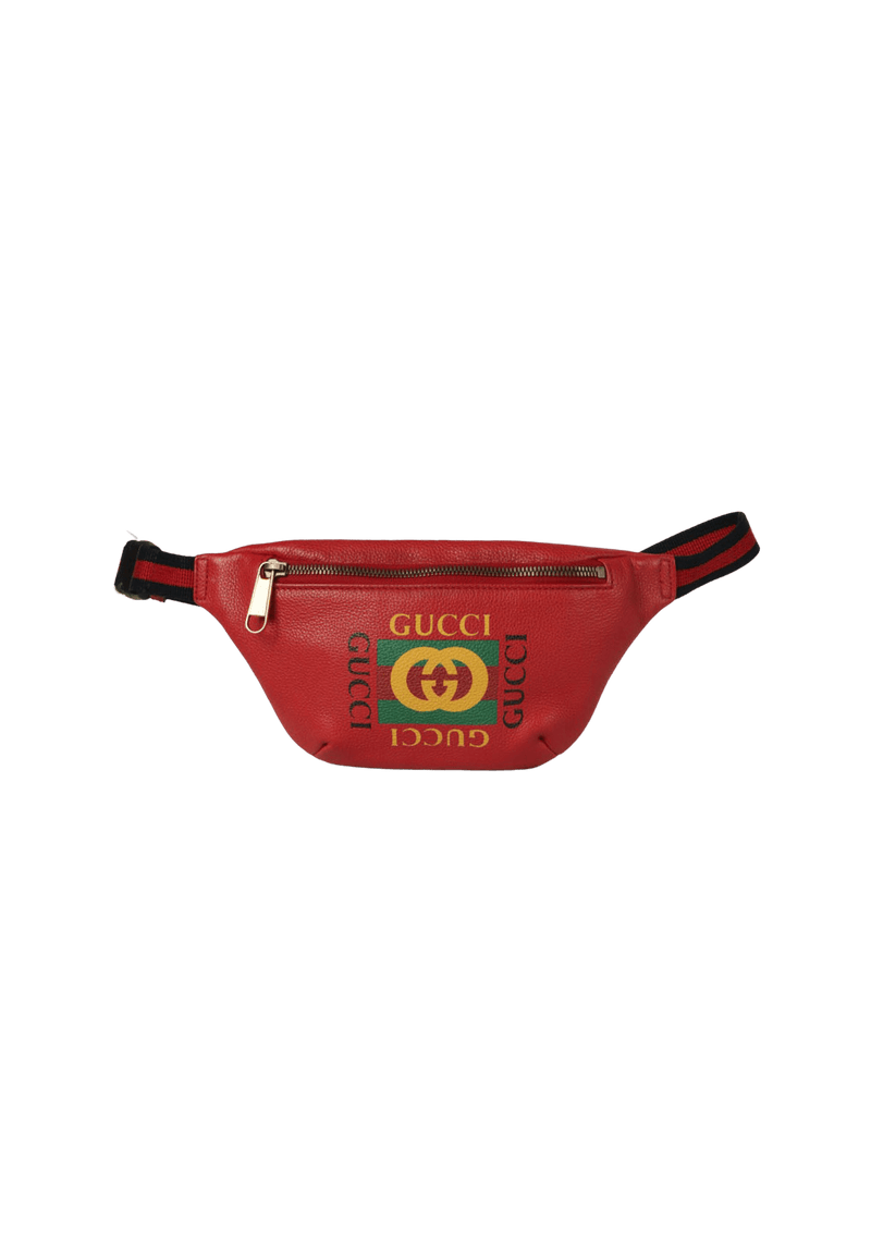 LEATHER LOGO SMALL BELT BAG