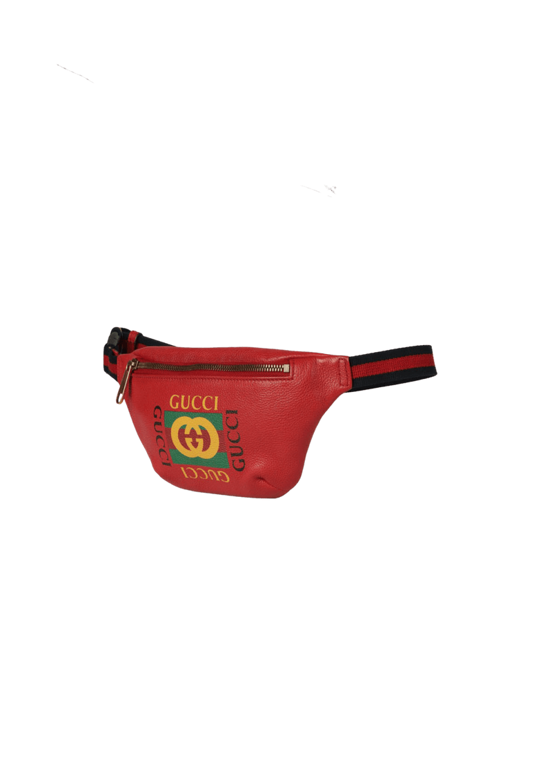 LEATHER LOGO SMALL BELT BAG